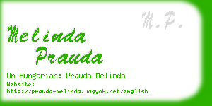 melinda prauda business card